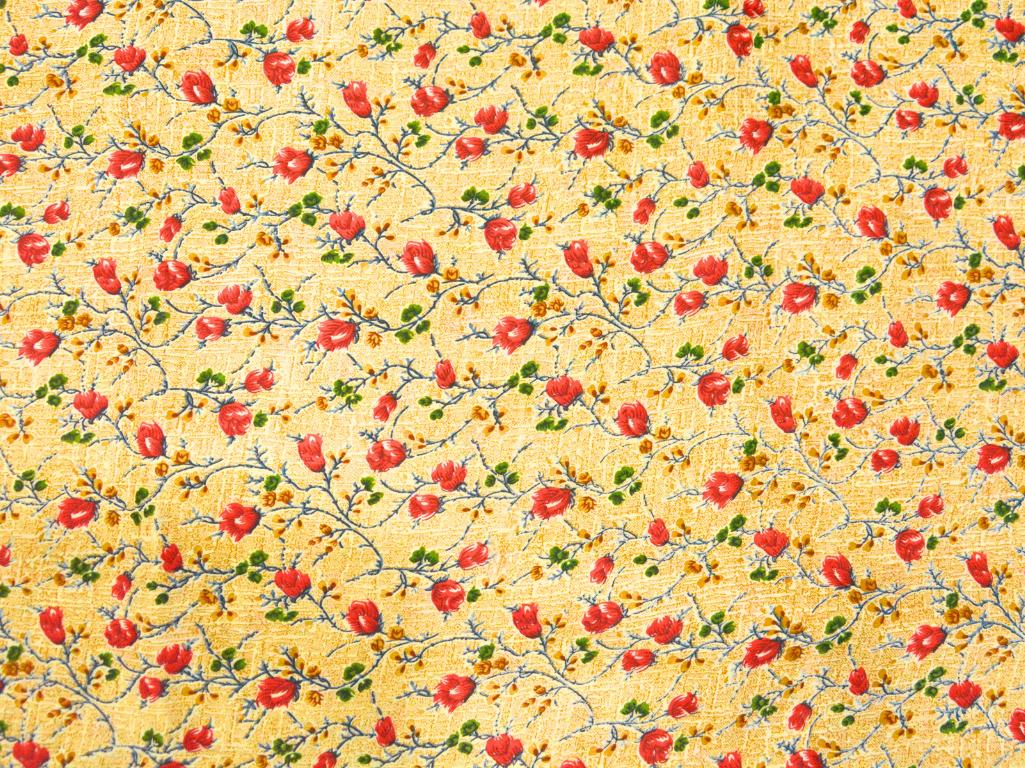 Light Beige Floral Digitally Printed Butter Crepe Fabric