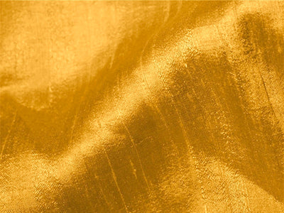 Honey Golden Plain Bangalore Raw Silk Fabric  (Wholesale)