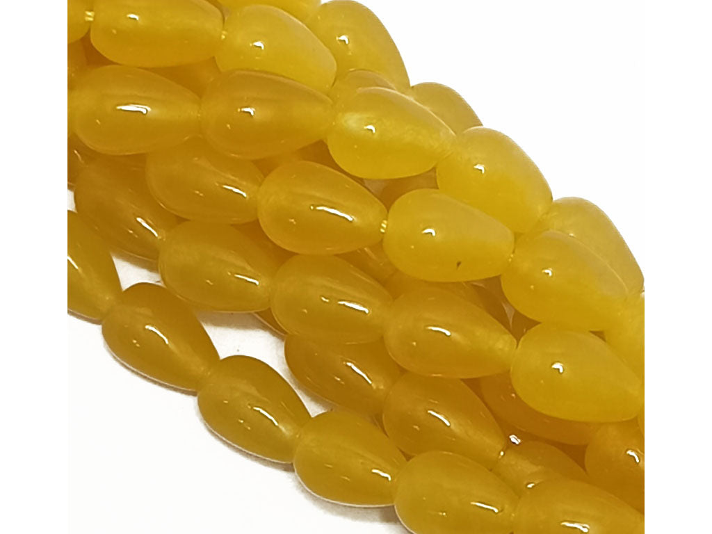 Mango Yellow Drop Natural Jade Stones