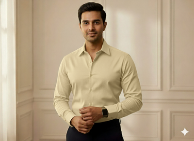 कैनरी पीला सादा ग्लेज्ड कॉटन कपड़ा (थोक)