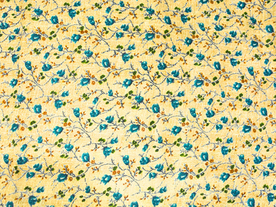 Light Yellow Floral Digitally Printed Butter Crepe Fabric