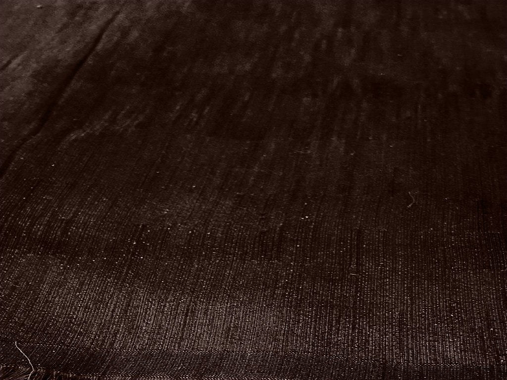 Chocolate Brown Plain Bangalore Raw Silk Fabric  (Wholesale)