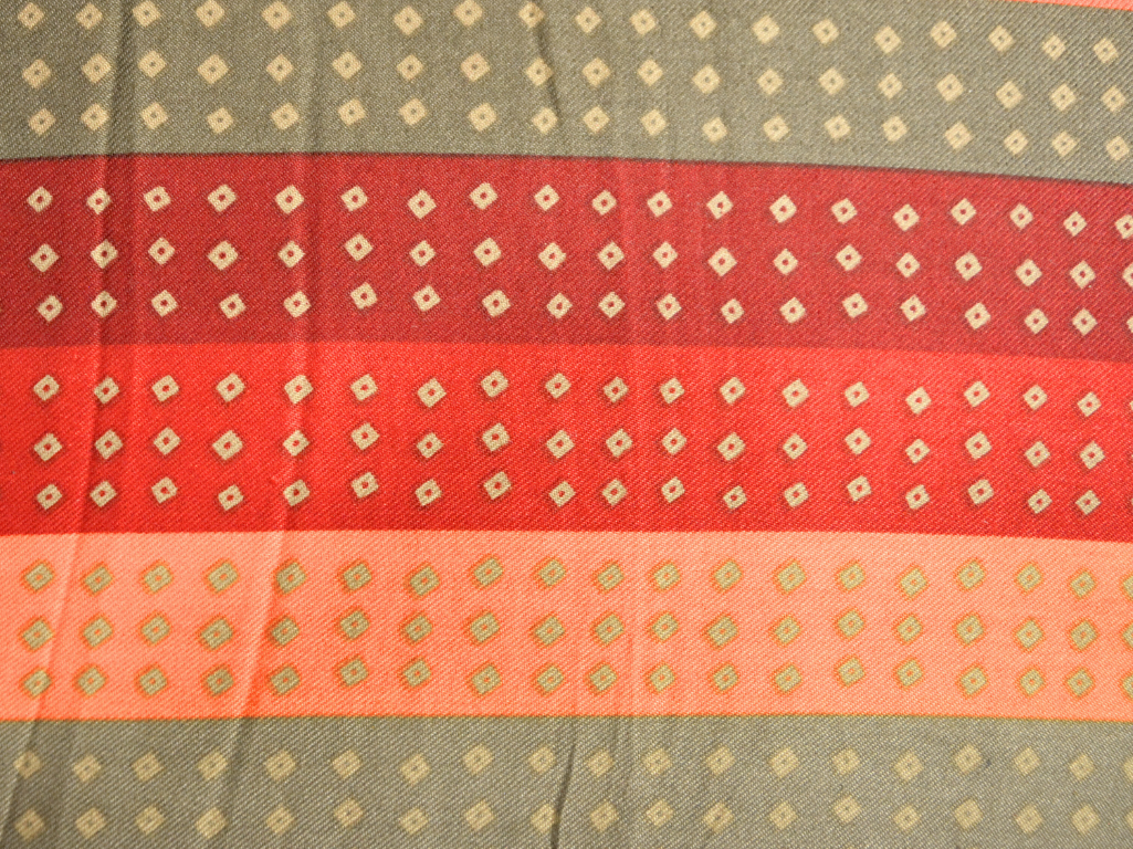 Multicolor Diamond Printed Semi Pashimna Woolen Fabric