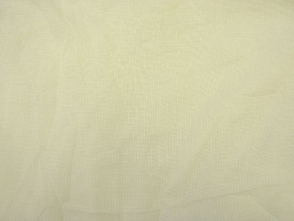 White Check Kota Doria Pure Cotton Fabric