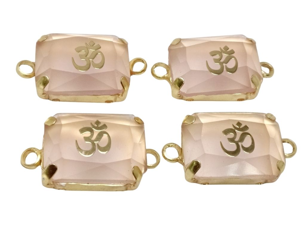 Light Pink OM Metal Charms