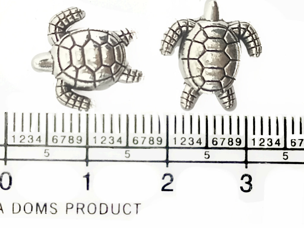 Silver Turtle Zinc Metal Charms