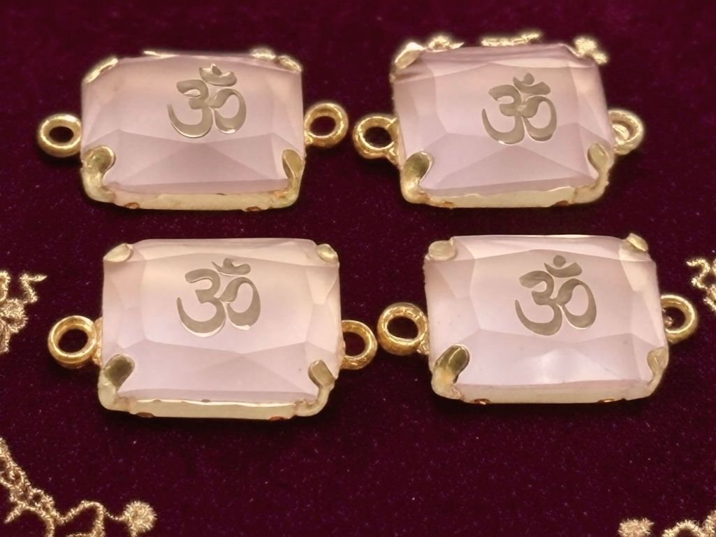 Light Pink OM Metal Charms