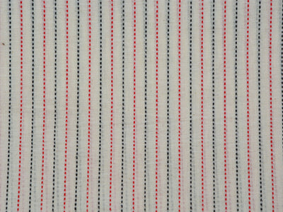 Off White Strips Pattern Pure Cotton Jacquard Fabric