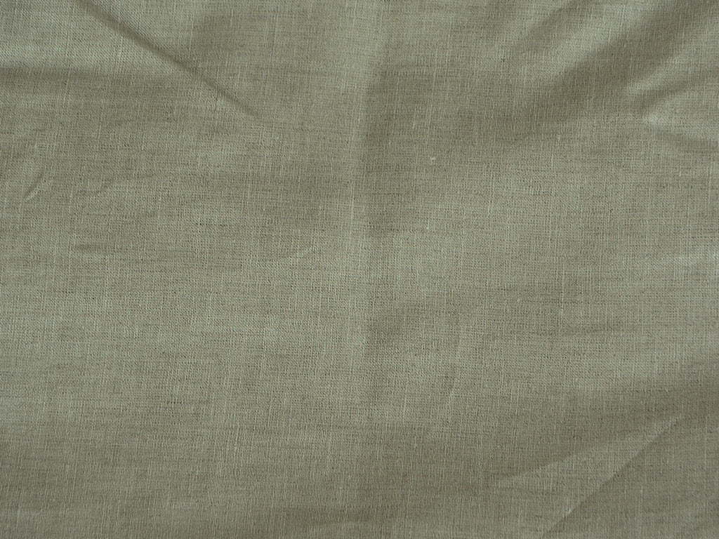 Precut of 2 Meter Ecru Plain Pure Linen 60 Lea Fabric