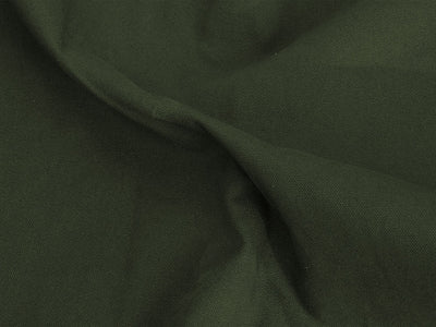 गहरा जैतून हरा सादा भारी सूती कैनवास कपड़ा (थोक)