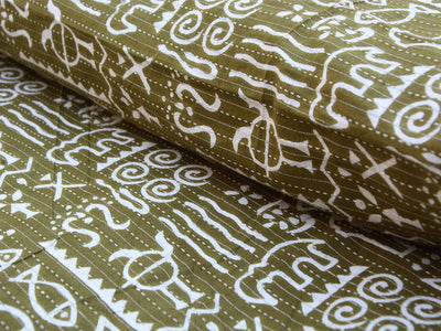 Khadi Traditional Pure Cotton Kantha Fabric