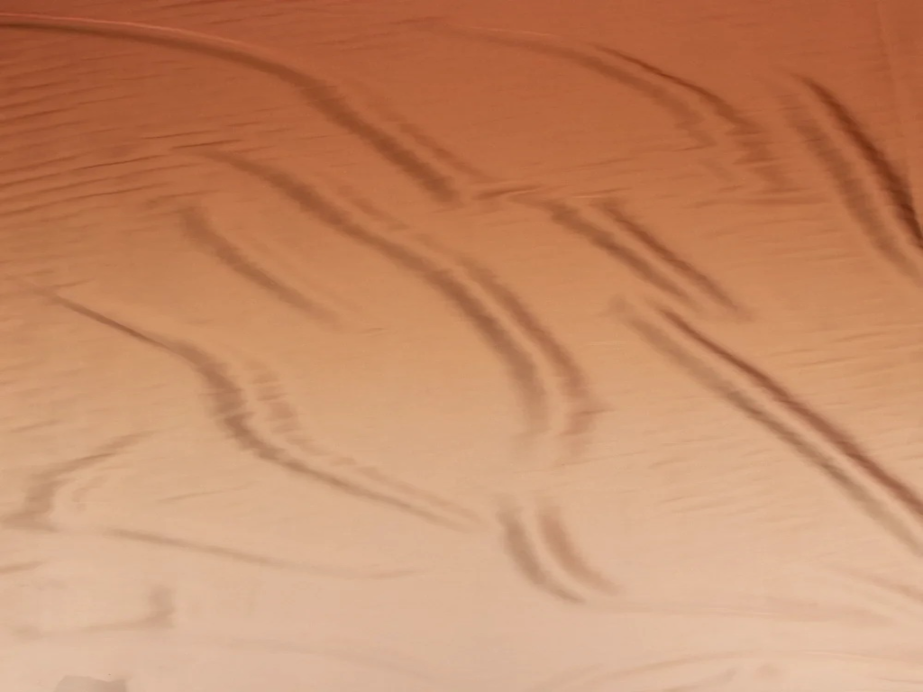 Rich Caramel Plain Blooming Satin Fabric