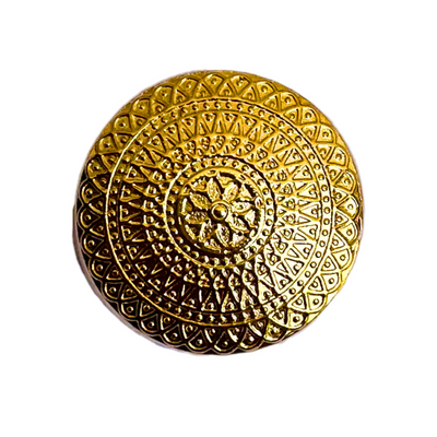 Pure Golden Color Elegant Traditional Designer Round 1 Hole Metal Buttons