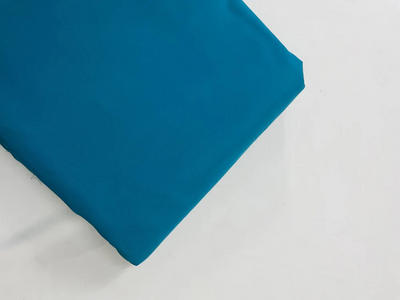 Tokiyo Turquoise Plain Crepe Fabric