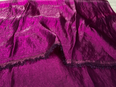 Luxuries Dark Raspberry Heavy Fendi Silk