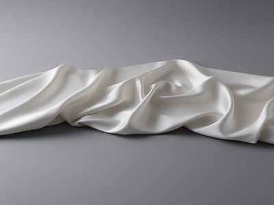 Blooming White Plain Satin Fabric (Wholesale)