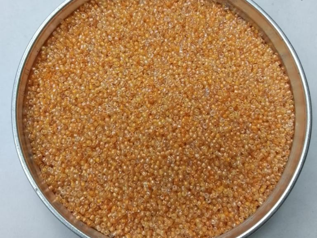 Light Orange Inside Color Round Rocaille Glass Seed Beads (Wholesale)