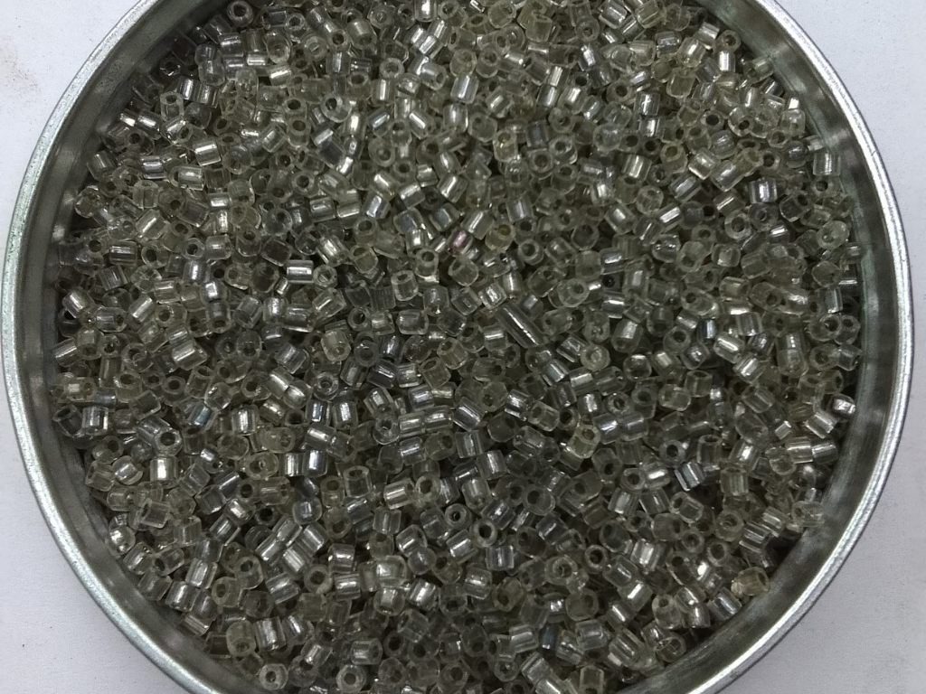 Grey Silverline 2 Cut Glass Seed Beads