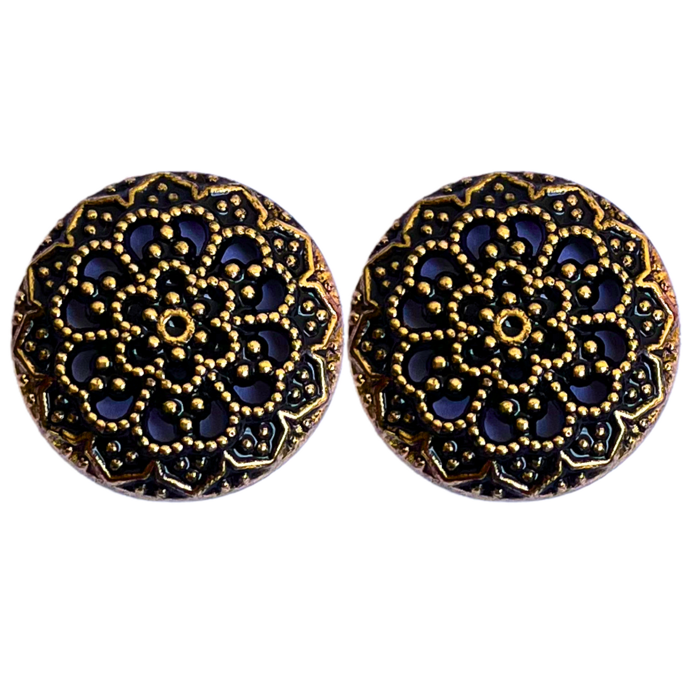 Black & Golden Desinger Metal Buttons