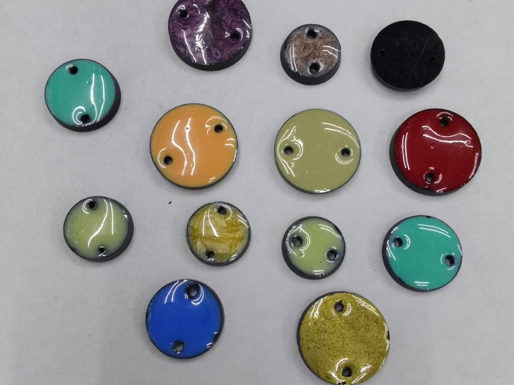 Multicolor Assorted Circular Plastic Beads