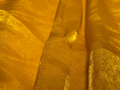 Luxuries Sunny Yellow Heavy Fendi Silk