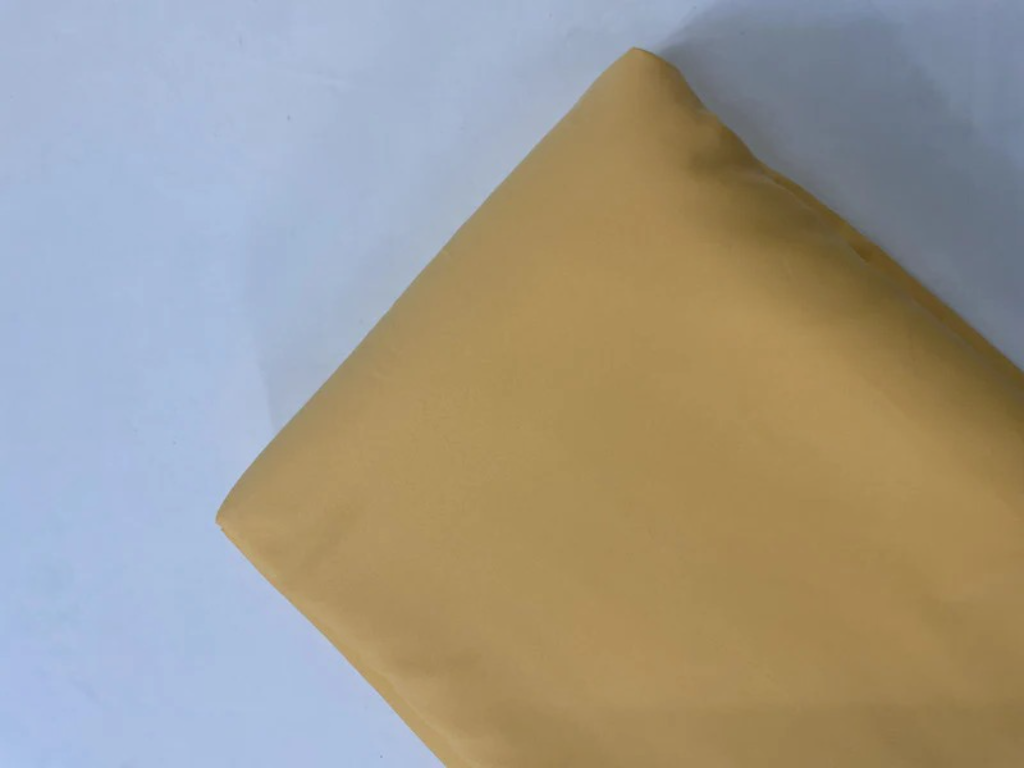 Tokiyo Butter Yellow Plain Crepe Fabric