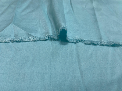 Cloud Blue Mulberry Heavy Raw Silk