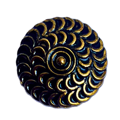 Black & Golden Designer Metal Buttons