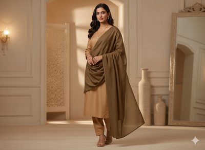 Coffe Brown Plain 100% Pure Mul Mul Cotton