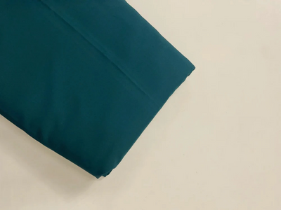 Blue Tokiyo Teal Plain Crepe Fabric