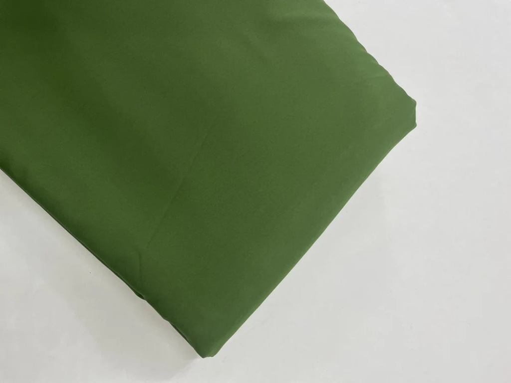 Olive Green Tokiyo Plain Crepe Fabric