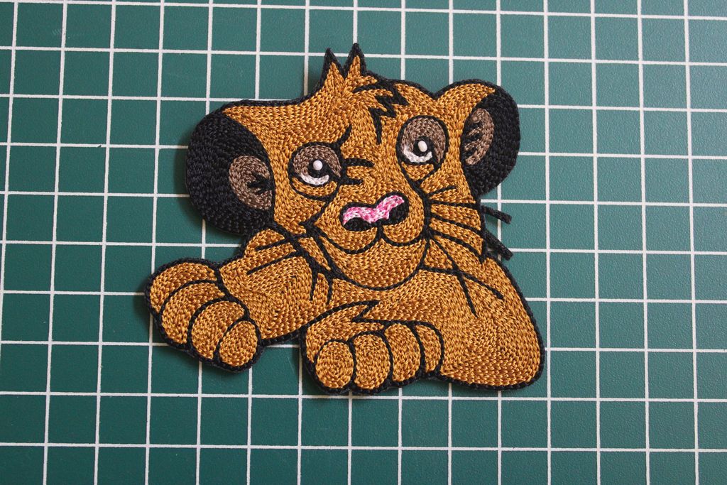 Yellow Thread Work Simba Patches