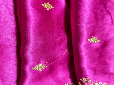 Bright Magenta  Balma Daman Polyster Silk Fabric