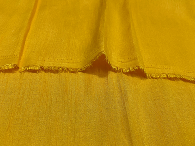 Saffron Sun Mulberry Heavy Raw Silk