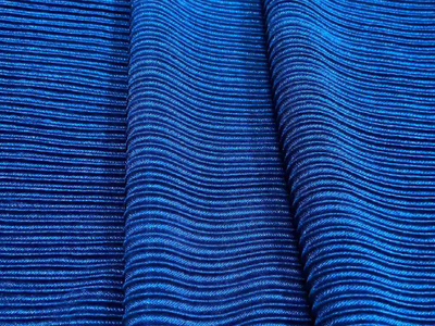 Royal Blue Viscose Plain Silk Fabric