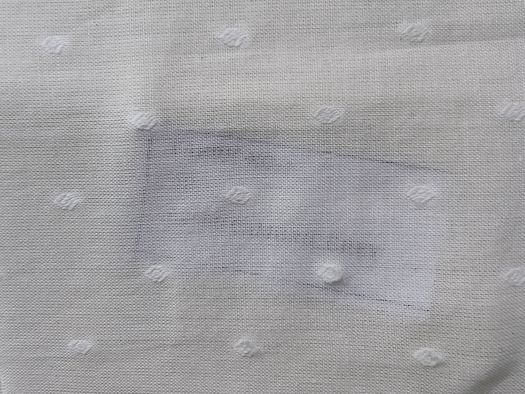White Plain Dyeable Butta Embroidered Pure Cotton Fabric