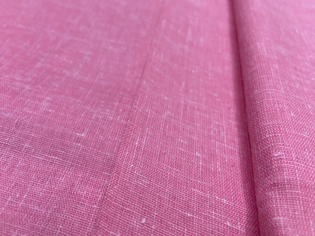 Bright Pink Balma Linen Fabric
