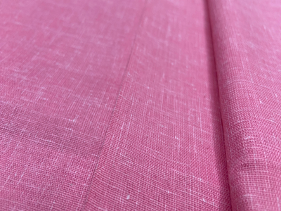 Bright Pink Balma Linen Fabric