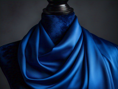 Blooming Royal Blue Plain Satin Fabric