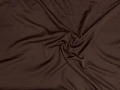 Brown Tokiyo Plain Crepe Fabric