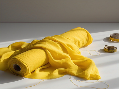 Tokiyo Sunshine Yellow Crepe Fabric