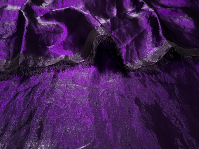 Luxuries Violet Heavy Fendi Silk