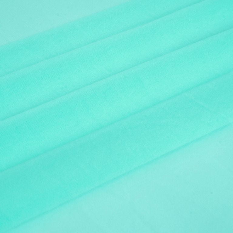 Turquoise Plain Faux Georgette Fabric