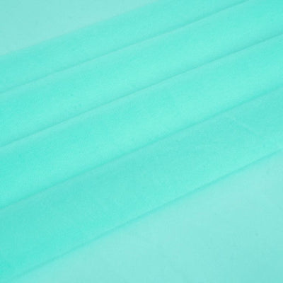 Turquoise Plain Faux Georgette Fabric