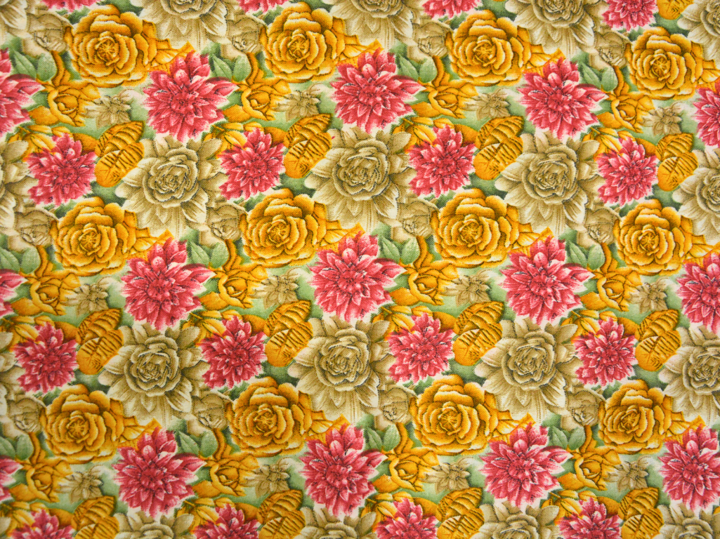 Multicolour Floral Digitally Printed Butter Crepe Fabric