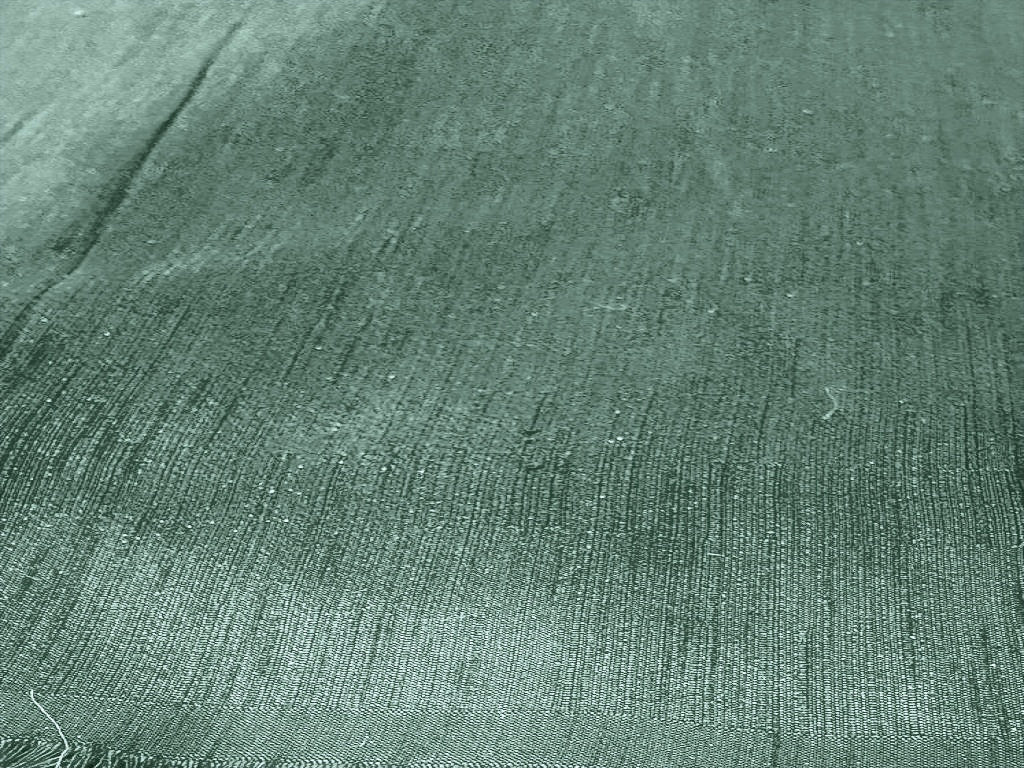 Dusty Green Plain Bangalore Raw Silk Fabric  (Wholesale)