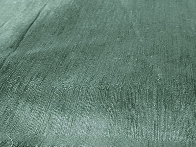 Dusty Green Plain Bangalore Raw Silk Fabric  (Wholesale)