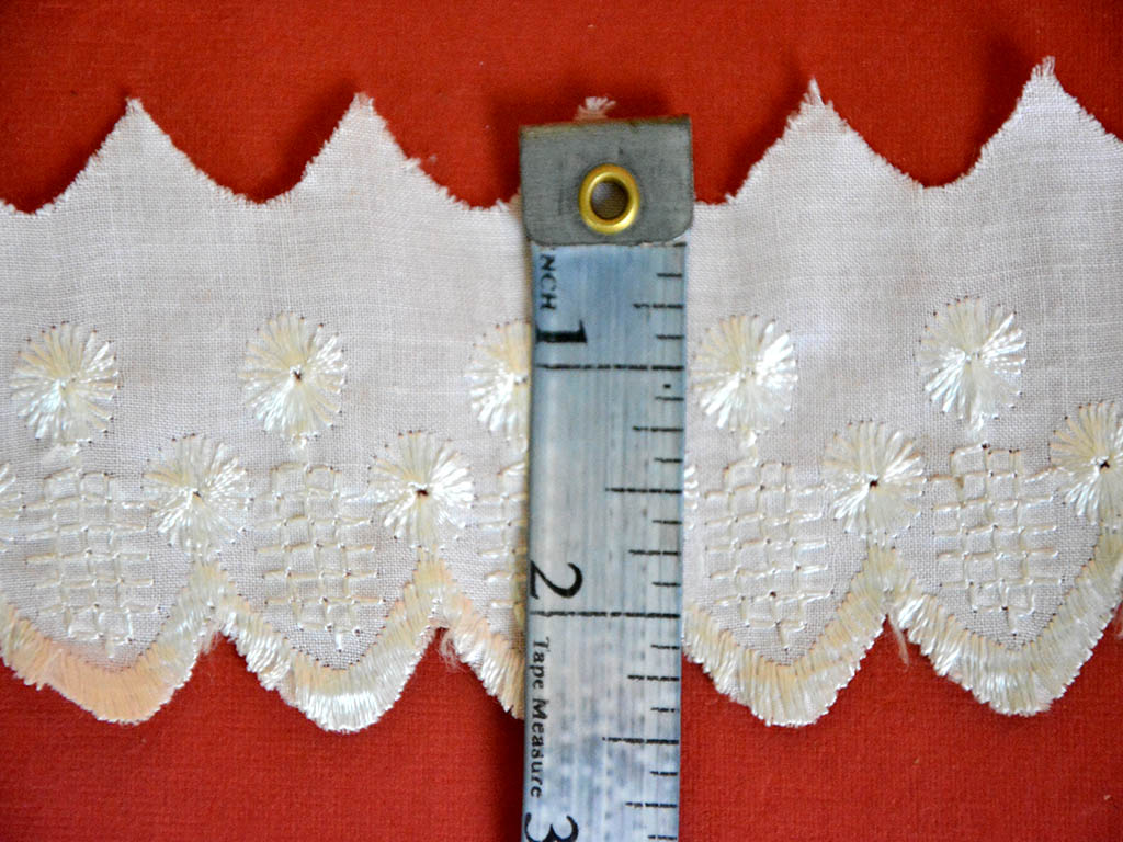 White Dyeable Pattern 95 Cotton Fabric Lace