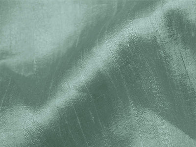 Dusty Green Plain Bangalore Raw Silk Fabric  (Wholesale)