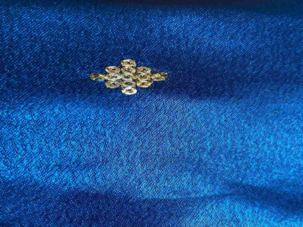 Teal Blue Daman With Zari & Sequins Work Silk Fabric